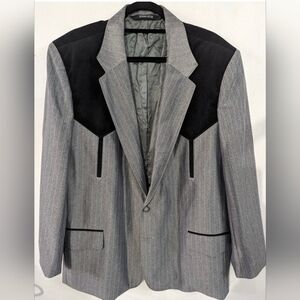 Buffalo Country Rockabilly Western Wear Steel Gray Jacket Size 44R